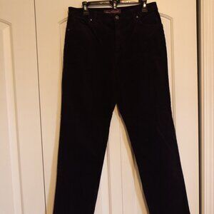 Gloria Vanderbilt 5 Pocket Cotton/Spandex Corduroy Jeans Amanda Size 12 Purple
